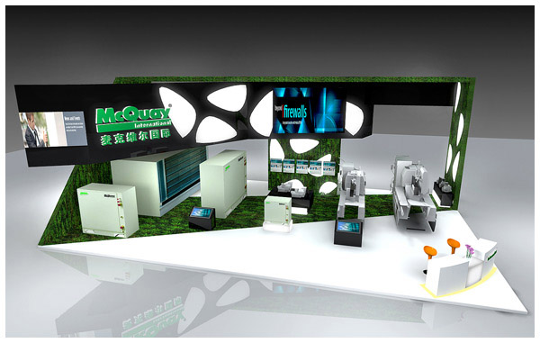 麥克維爾展臺設計效果圖 麥克維爾展臺設計效果圖