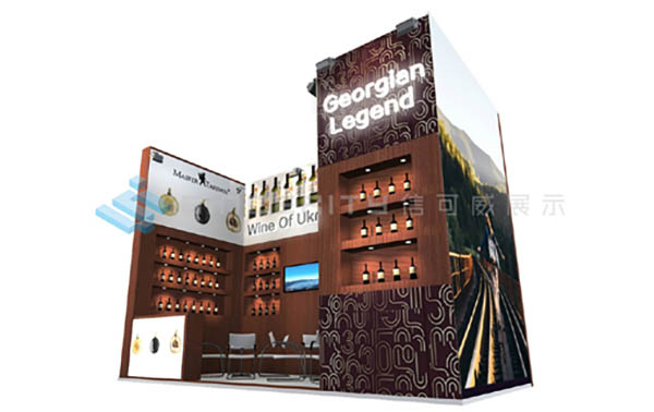 2018中國(guó)（廣州）國(guó)際名酒展18平展臺(tái)設(shè)計(jì)效果圖