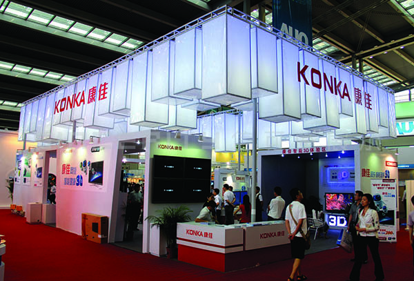 康佳展臺設(shè)計現(xiàn)場圖 康佳展臺設(shè)計現(xiàn)場圖