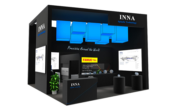 英納展位設(shè)計效果圖 英納展位設(shè)計效果圖